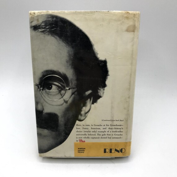 The Groucho Letters From & to Groucho Marx Hardcover Book First