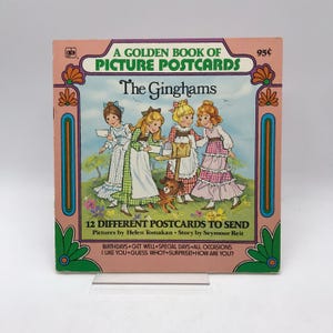 Os Guingões Um Livro Dourado de Cartões Postais Ilustrados Seymour Reit Não Utilizado Colorido