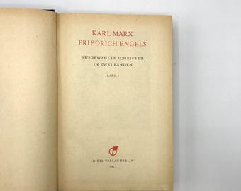 Karl Marx Friedrich Engels Selected Writings, deel I in het Duits, 1977, hardcover