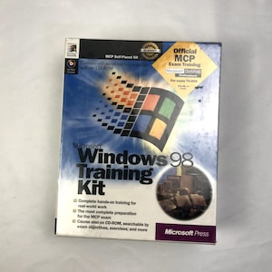 NEW, Sealed Microsoft Windows 98 Training Kit w/ CD ROM by Microsoft Press 1998