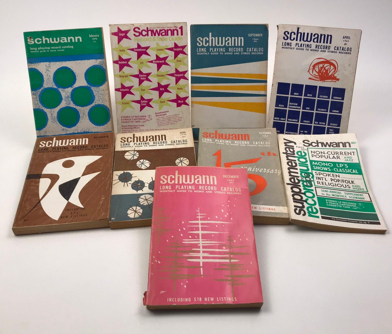 ヴィンテージ シュワン レコード＆テープ カタログ：1960年代～70年代 