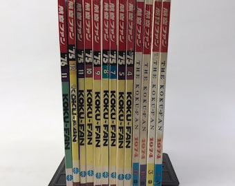 Koku Fan Magazine Lot of 13 Japanese Airplane 1974-76 Military Air Force History