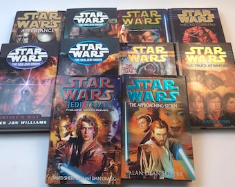 Star Wars Hardcover Lot of 10 Young Adult Sci-Fi Novels Del Ray & Bantam Books