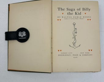 Die Saga von Billy the Kid Walter Noble Burns 1926 Erstausgabe Doubleday