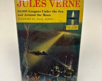 Veinte mil leguas de viaje submarino y alrededor de la luna, de Julio Verne, 1965, Platt & Munk