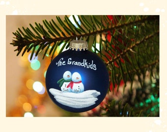 Grandkids of 2  personalized ornament for your Christmas tree