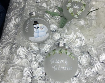 Trio Snowcouple Wedding Set