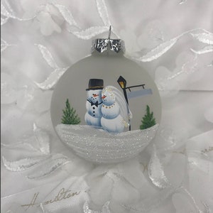 Bride and Groom Personalized Ornament image 1