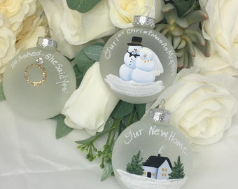 Unique Wedding Set Treasure Tree Ornament Personalized Gift for the Bride and Groom
