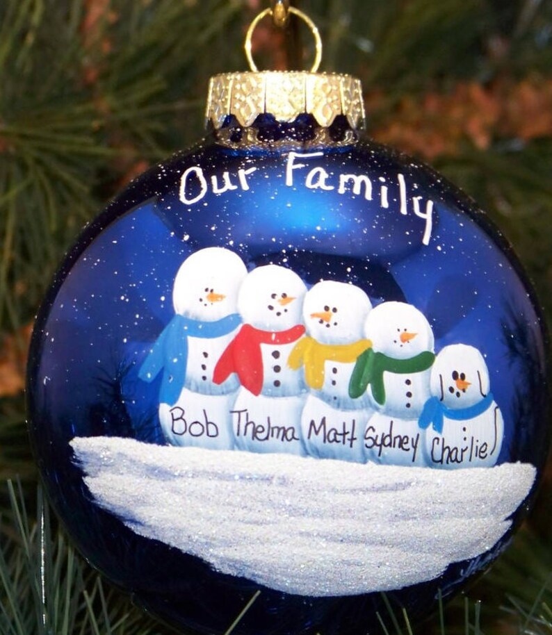 Personalized Family of 5 ornament Etsy