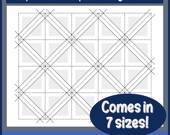 Ultimate Half Square Triangle paper bundle to improve your quilting.  Perfect HSTs every time!  2,600 FPP templates ready to ship!