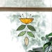 Stained glass Flower,Yellow Flower Suncatcher,Glass plant,Cactus decor,Succulent decor,Mother's day gift,Garden gift,Spring decor,Art mobile 