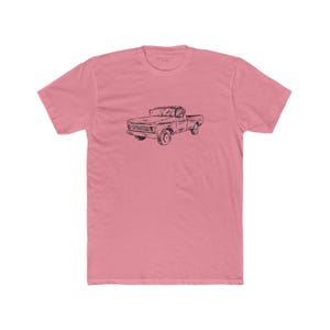 Vintage Truck Graphic Tee, Car Lovers, Casual Wear, Unisex Cotton Crew, Retro Auto Fashion, Car Show
