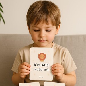 Cartes « Je peux » pour enfants | Cartes d'affirmation des sentiments | Cartes d'émotions Montessori | Imprimables en PDF | Mamily