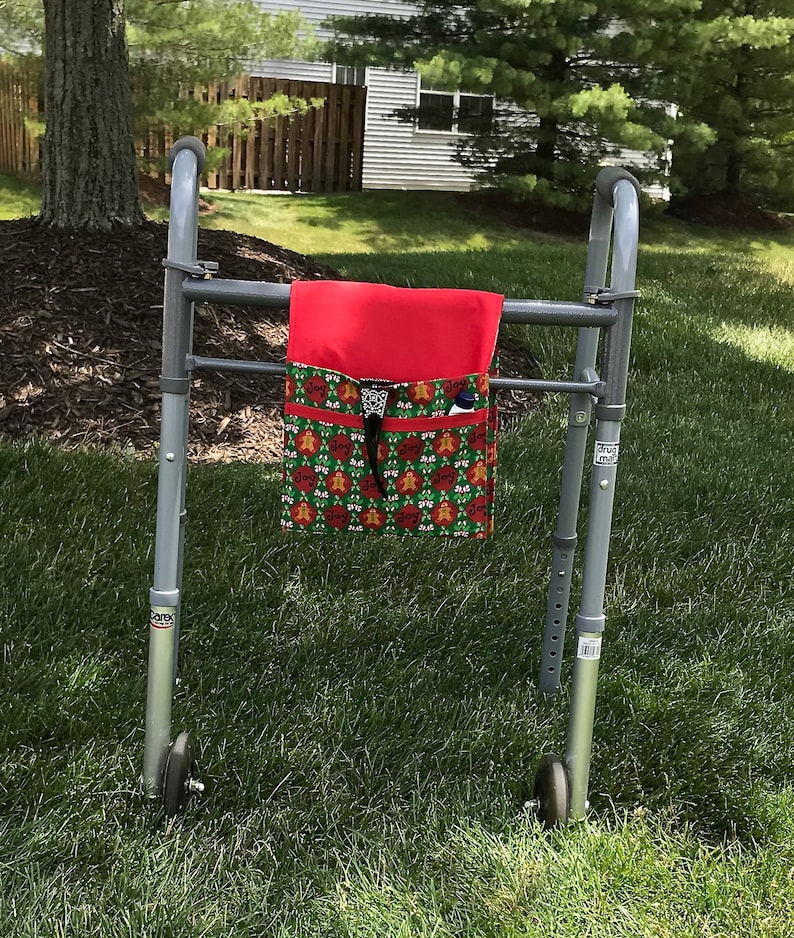 Walker Caddy Bag Walker Tote Bag Christmas Print Fabric. Etsy