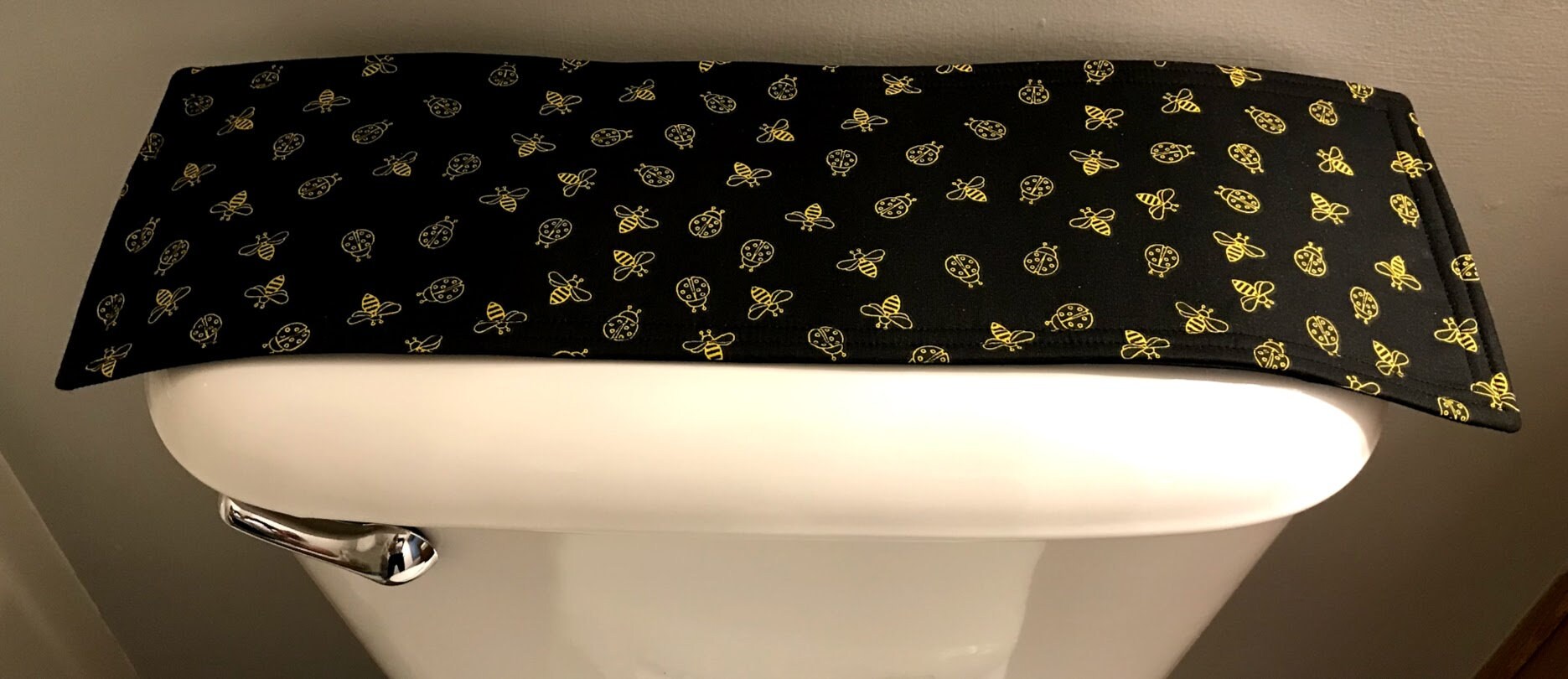 Toilet Tank Cover, Toilet Tank Topper, Toilet Tank Runner, Baseball