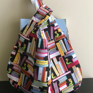 Women&#39;s Purse | Knitting Project Bag | Crochet Project Bag | Japanese Knot Bag | Book Worm | Ready to Ship!