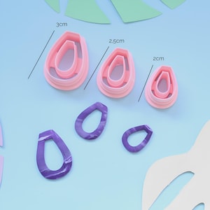 Earring cutter / shape / round / cutters / polymer clay / mold / claycutters / fimo / Polymer Clay