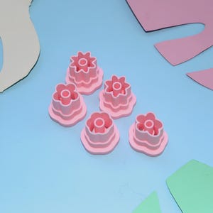 Mini flower cutters / earrings / flowers / flower / cutters / polymer clay / mold / claycutters / fimo / Polymer Clay