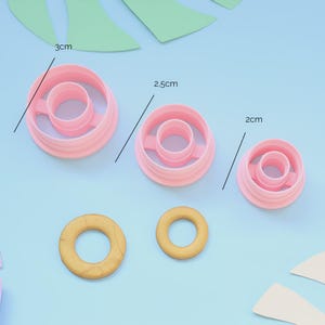 Circle cutter / earrings / round / cutters / polymer clay / mold / claycutters / fimo / Polymer Clay