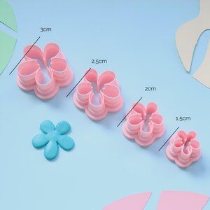 Flower cutter for polymer clay, fimo, DIY, polymer clay earrings, cutters for summer