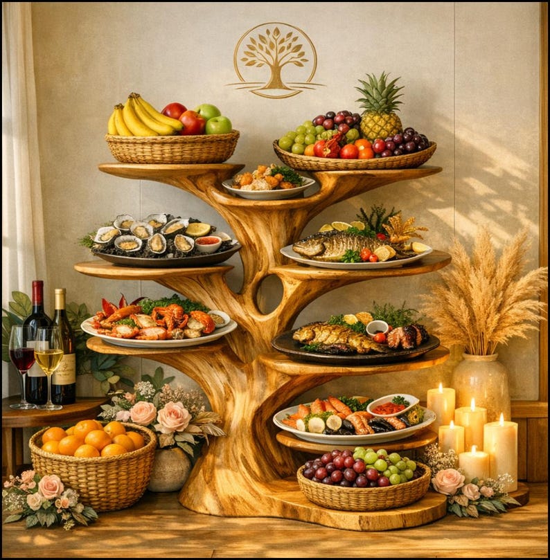 Tree Cooking Rack Artistic Tree‑inspired Food ET Dish Rack A Sculptural Centerpiece for ...