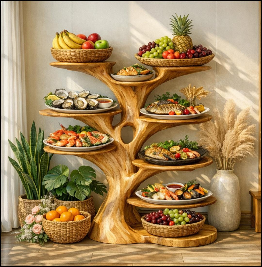 Tree Cooking Rack Artistic Tree‑inspired Food ET Dish Rack A Sculptural Centerpiece for ...