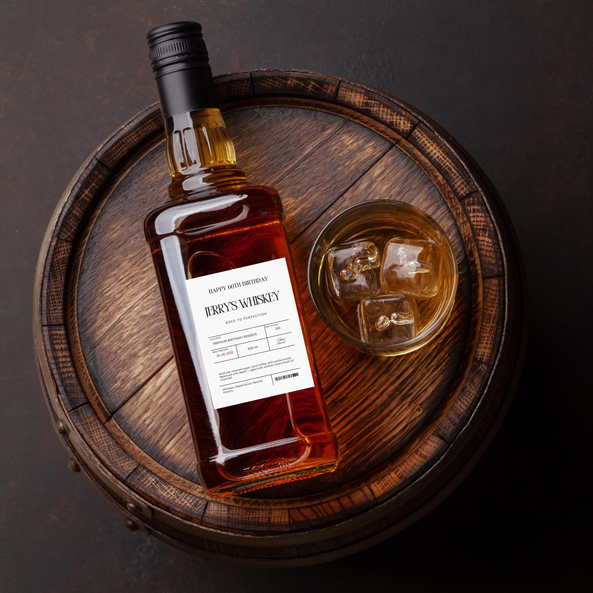 Custom Whiskey Label | Editable Canva Template (instant Download) - Etsy