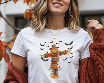 Scarecrow Graphic Tee: Fall Harvest Unisex T-Shirt