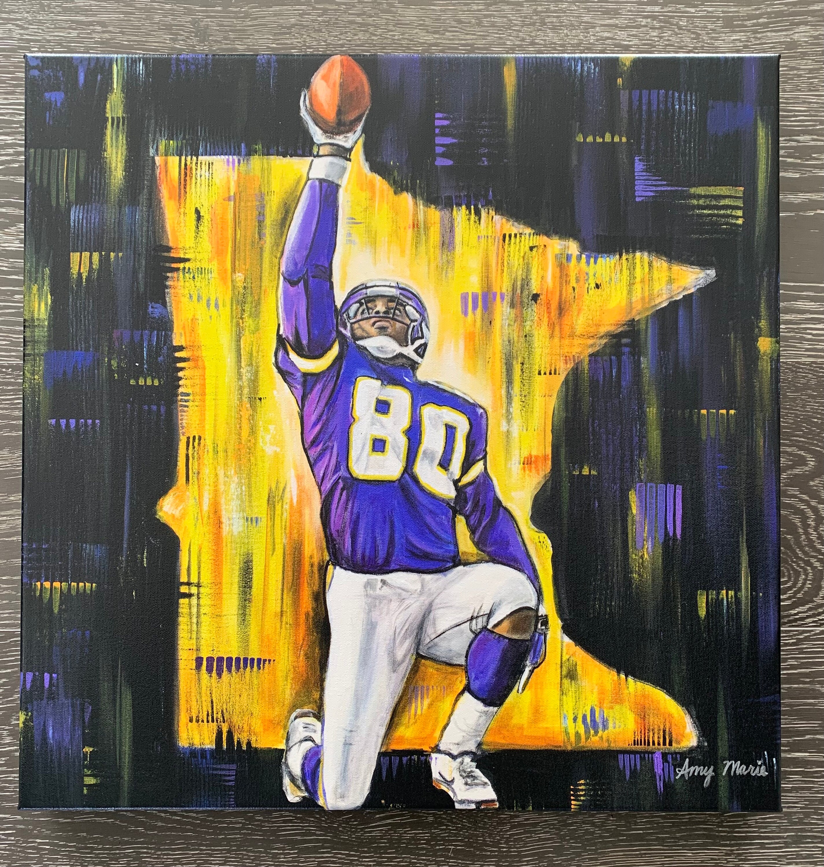 Cris Carter Minnesota Vikings Canvas Art 