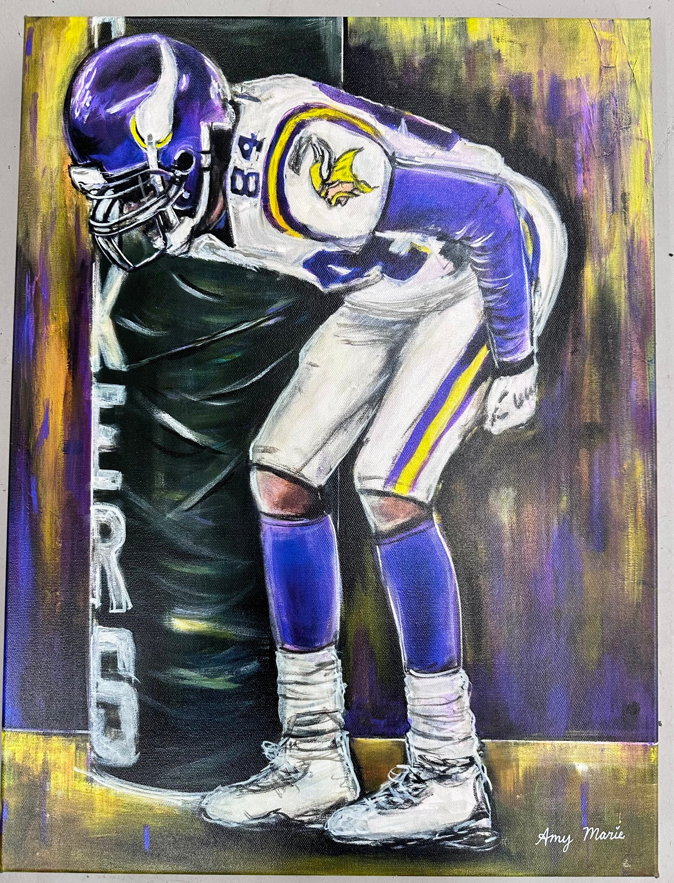 Randy Moss Minnesota Vikings Art Drawing Print Poster Randy 