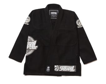 Shoyoroll Carbon Competitor Black BJJ Gi with Bags – Brazilian Jiu Jitsu Kimono