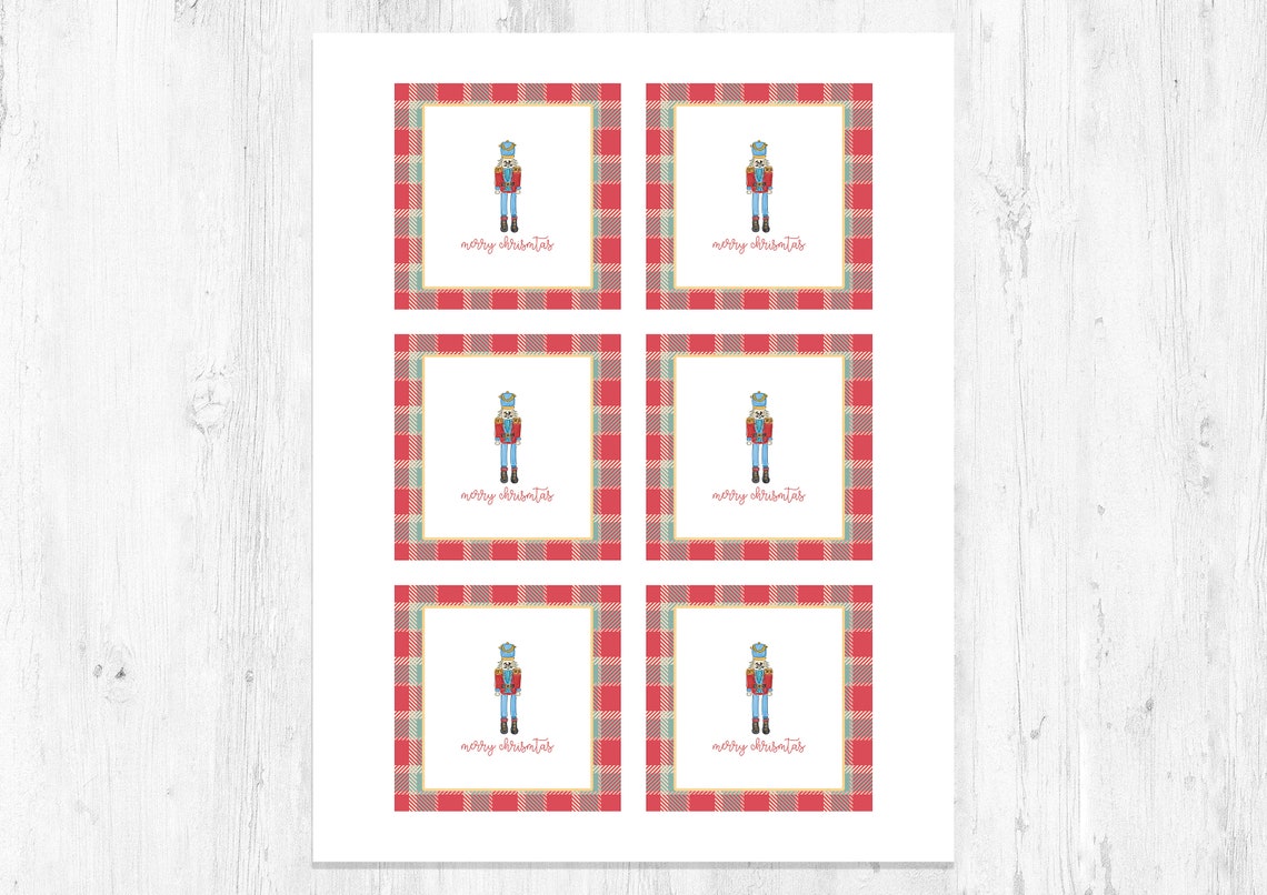 Nutcracker Gift Tags Printable Christmas Gift Tags for Kids - Etsy