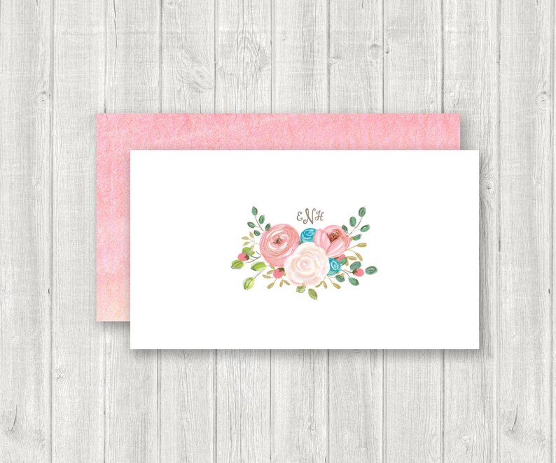 Custom Enclosure Cards Calling Cards Floral Gift Enclosures Etsy