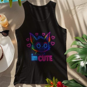 Im süße PNG, Sublimation, bunte Sommer Clipart, Strand digitale png, tropisch, T-Shirt Design, sofortiger Download Png, schwarzes T-Shirt Design