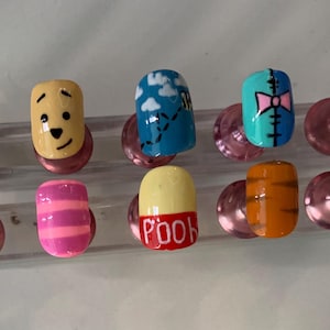 Winnie the Pooh Nägel / lustige Press-ons / Schulanfangnägel