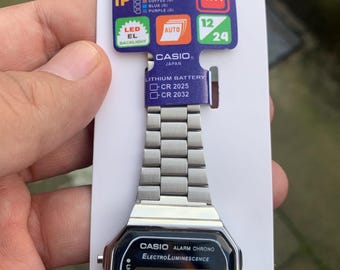 Casio Digital Watch A-168W Silver