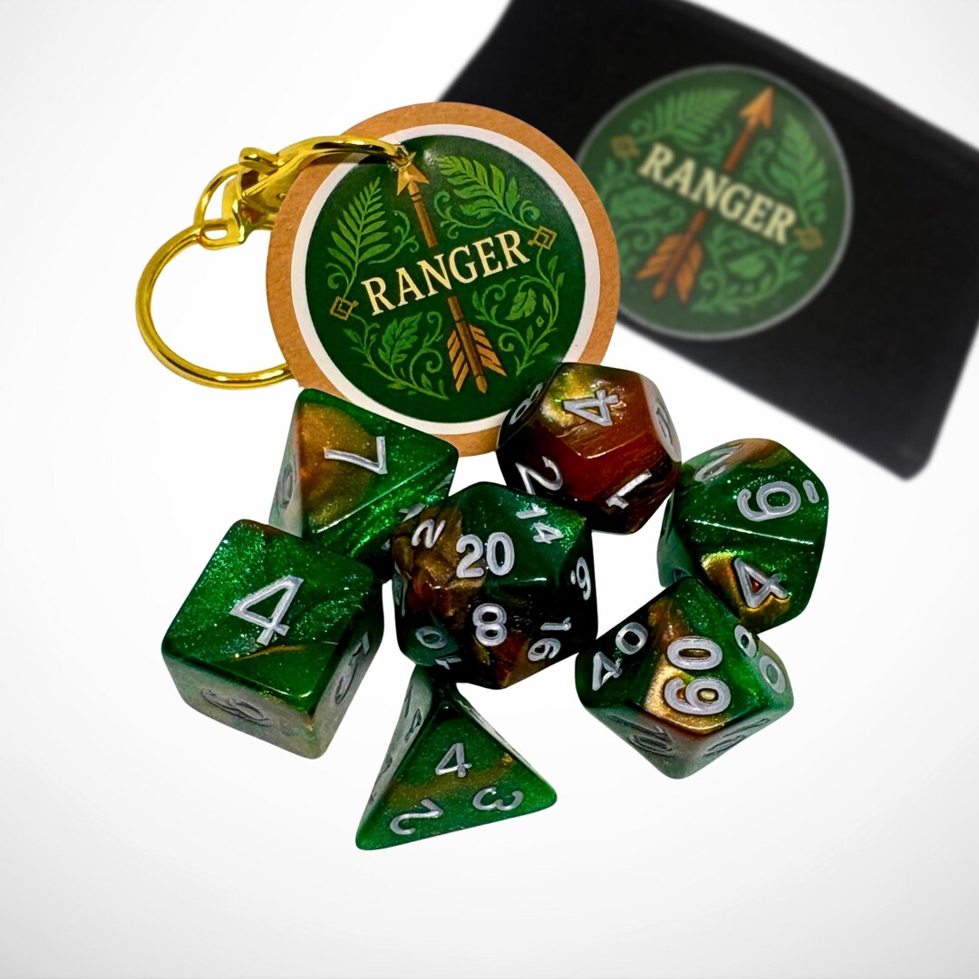 Melee Ranger Dice Set Ranger Class Dnd Gift Set: Themed Dice, Token & Pouch - Etsy