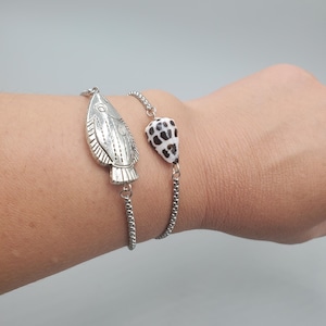 Hawaiian Hebrew Cone Seashell / Seashell Bracelet / Slider Bolo Bracelets