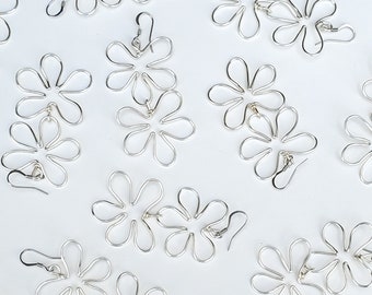 Botanical Tropical Flower Statement Earrings
