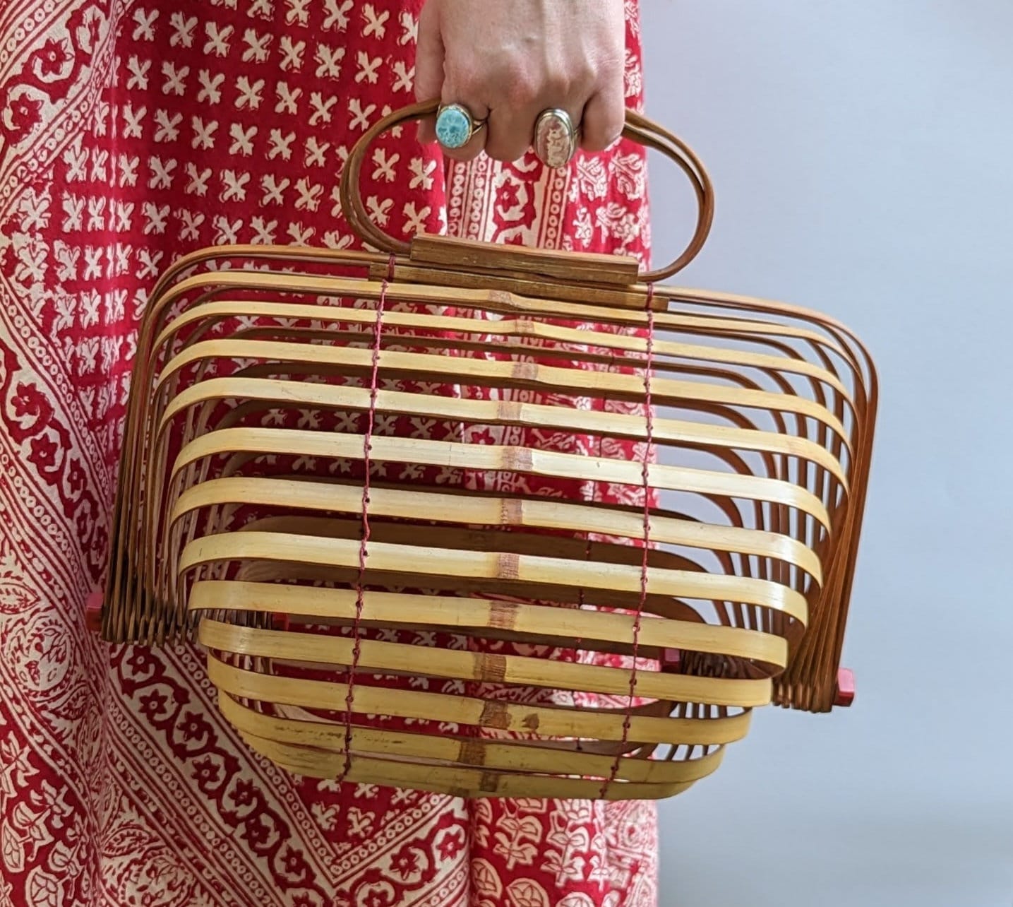 Vintage bamboo best sale purse