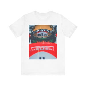 90s Racing Style Ayrton Senna T-Shirt