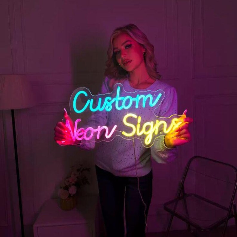 Custom Neon Sign, Neon Wall Art, Custom Light Sign for Party, Modern ...