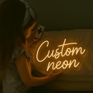 Custom Neon Name Sign – Personalized LED Neon Light Sign for Bedroom & Home Decor | Neon Signs, Custom LED Signs!