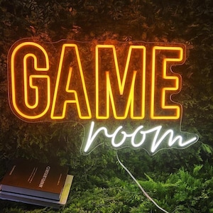 LED Gaming Neon Sign - Custom Game Room Neon Sign - Neon Sign for Bedroom - Home Decor & Gifts - Neon Light Wall Decor!