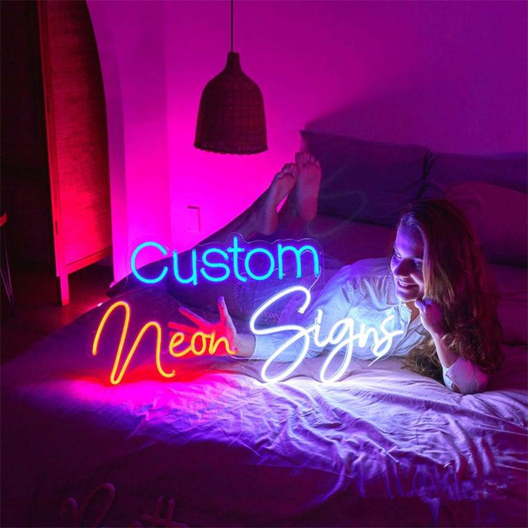 Neon Sign Art Custom Neon Sign, Neon Wall Art, Custom Light Sign for Party, Modern ...