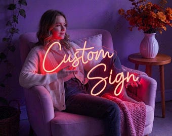 Custom Neon Sign, Name Neon Sign, Led Neon Light, Neon Sign Light, Personalized Sign, Neon Home Decor, Aesthetic Neon Sign, Neon Signs