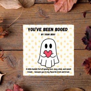 Boo Basket Tag - You&#39;ve been Booed! - Halloween digital download