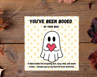 Boo Basket Tag - You've been Booed! - Halloween digital download