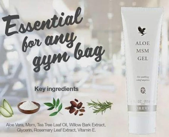 Forever MSM Gel | Aloe Vera Cooling Relief Pack of 3 - Etsy Canada
